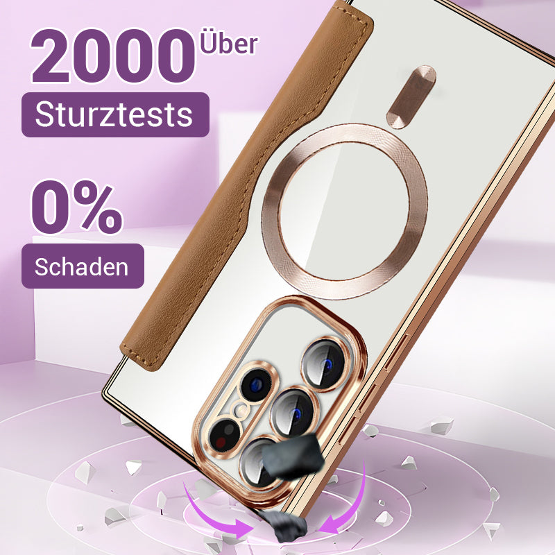 💖Neue, heiß verkaufte💖Samsung-Handyhülle mit Lederstruktur und Kartenhalter