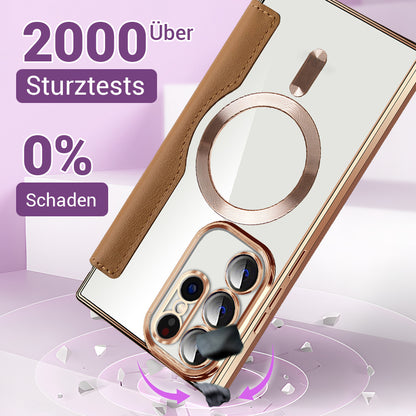 💖Neue, heiß verkaufte💖Samsung-Handyhülle mit Lederstruktur und Kartenhalter