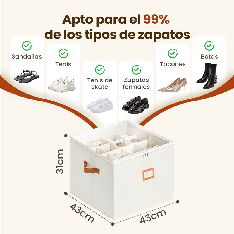 👟 Begrenzte Zeit – 50 % RABATT! 💥 Schuh-Organizer aus Stoff – platzsparende Aufbewahrungsbox – für bis zu 12 Paar Schuhe – ideal für Kleiderschränke, Flure & Reisen – schützt vor Staub & Schmutz