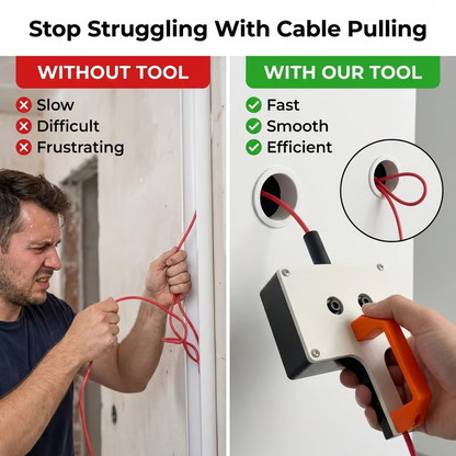 🔧 Effizientes Kabelziehwerkzeug – die ultimative Lösung für einfache Verkabelung – schnell, robust & vielseitig – perfekt für Elektroinstallationen, Netzwerke & DIY-Projekte