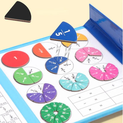 🧩Limitiertes Angebot – 50% RABATT! 🎨 Magnetisches Bruchpuzzle für Kinder – Fördert Feinmotorik, bunt & sicher – Perfekt für spielerisches Lernen zu Hause ✨