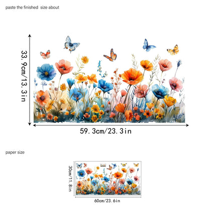 ✨LETZTER TAG VERKAUF 50 % RABATT!💐Bunter Blumenstrauß-Fensteraufkleber🖼️
