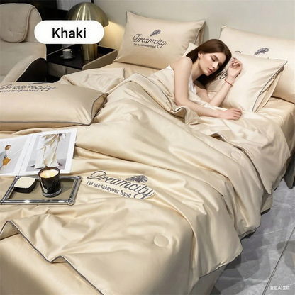 🛏️❄️ 50% RABATT! Atmungsaktives & kühlendes 4-teiliges Bettdecken-Set – Intelligente Temperaturregulierung, ganzjährig ideal für erholsamen Schlaf 🌙