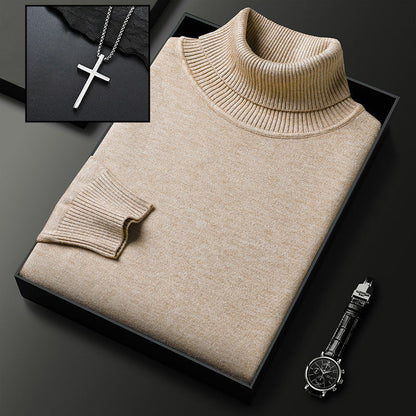 🧶 50% RABATT HEISSER VERKÄUF! ✨ Premium Kaschmirpulli Herren Einfarbig - Weiches Wohlfühlgarn mit Moderner Passform für Business & Freizeit 👔🎯