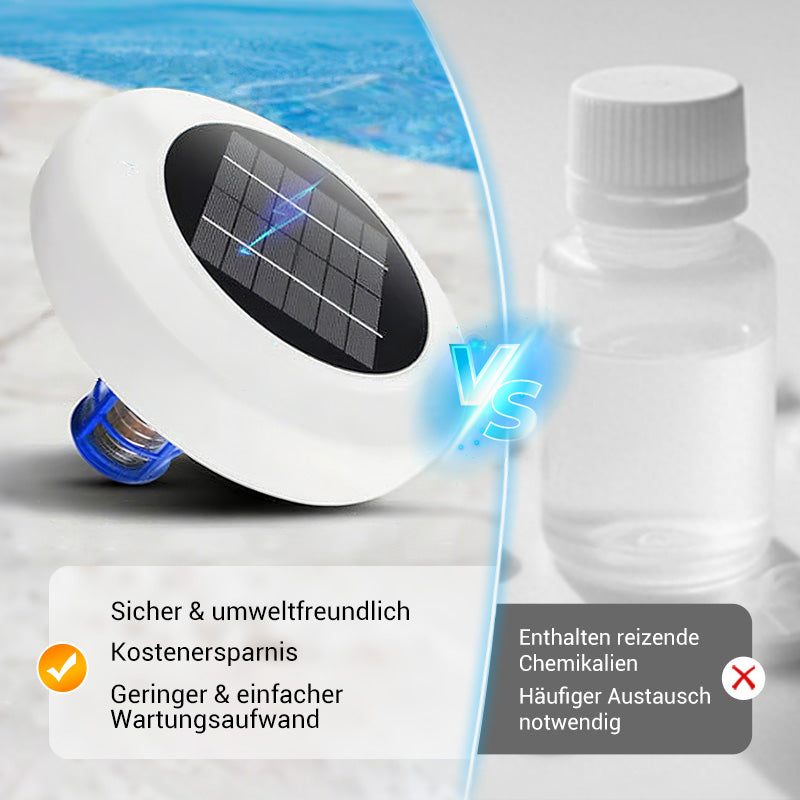 💧 Sonnenenergie statt Poolchemie – Solar-Ionisator für dauerhaft glasklares Schwimmbadwasser