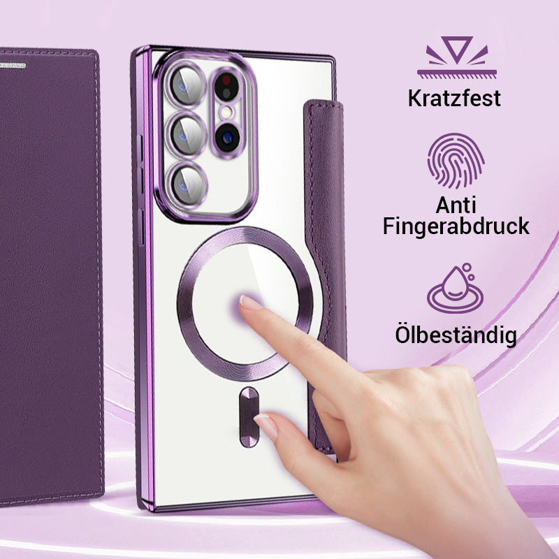 💖Neue, heiß verkaufte💖Samsung-Handyhülle mit Lederstruktur und Kartenhalter