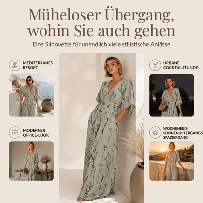 🌙 Heute um Mitternacht vorbei – verpassen Sie es nicht, sonst warten Sie ein Jahr! Damen elegantes V-Ausschnitt-Print-Jumpsuit