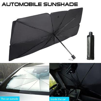 💥 Paraguas parasol automático para coche | Fácil de usar y protección total 💥-Bloquea rayos UV y reduce el calor ☀️