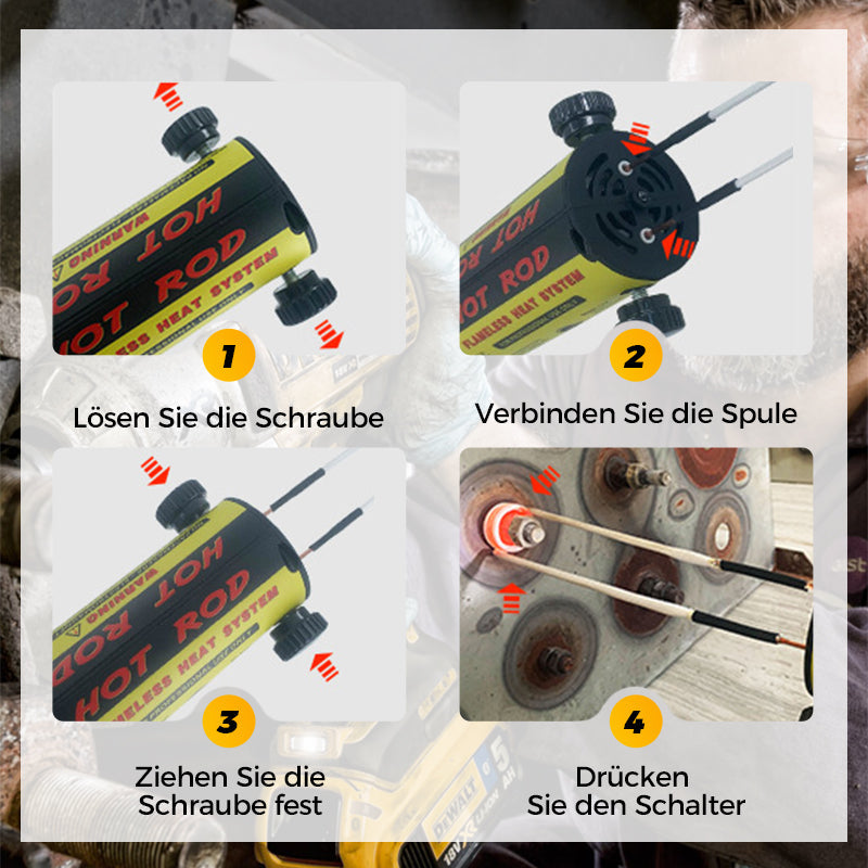 Magnetisches Induktionsheizungsset - 1100W Induktionshitze Werkzeug zum Entfernen von Bolzen✅Kostenloser Versand📦