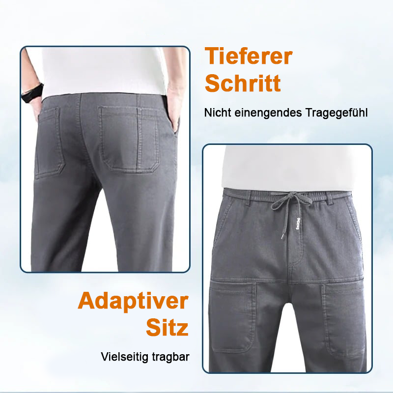 👖Letzter Tag 60% Rabatt!🏆MultiPants – Hochelastische, strapazierfähige Cargohose mit vielen Taschen3
