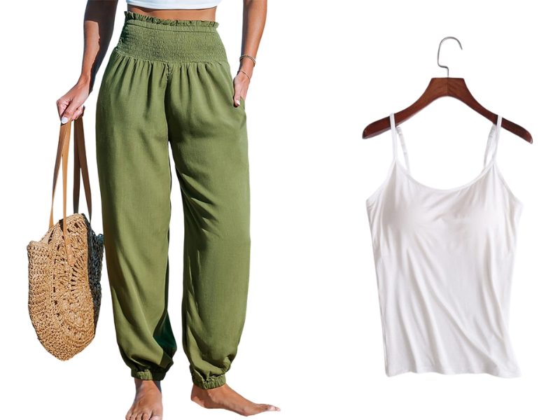 🌞 Figurfreundliche Hohe Taille Haremhose für Damen