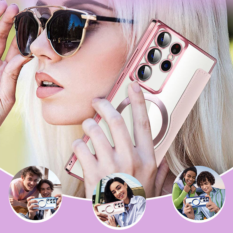 💖Neue, heiß verkaufte💖Samsung-Handyhülle mit Lederstruktur und Kartenhalter