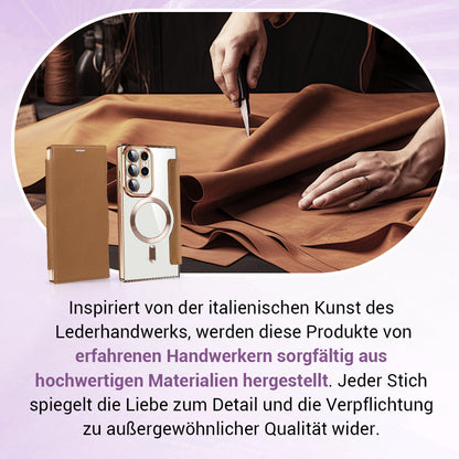 💖Neue, heiß verkaufte💖Samsung-Handyhülle mit Lederstruktur und Kartenhalter