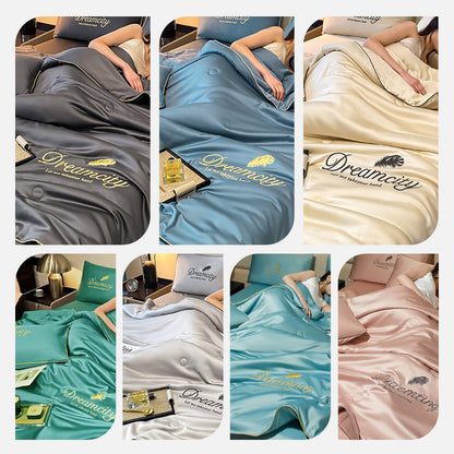 🛏️❄️ 50% RABATT! Atmungsaktives & kühlendes 4-teiliges Bettdecken-Set – Intelligente Temperaturregulierung, ganzjährig ideal für erholsamen Schlaf 🌙