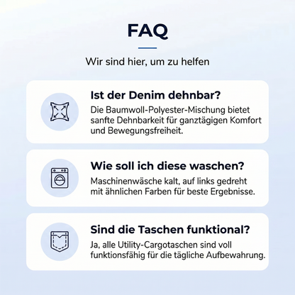 📢Mid-Season Sale: −50% nur für kurze Zeit⏰Lässige, elastische, verkürzte Jeanshose für Damen