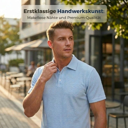 🔥Solange der Vorrat reicht 40 % Rabatt!🎉Zweiteiliges Sommer-Set für Herren aus Polohemd und Shorts