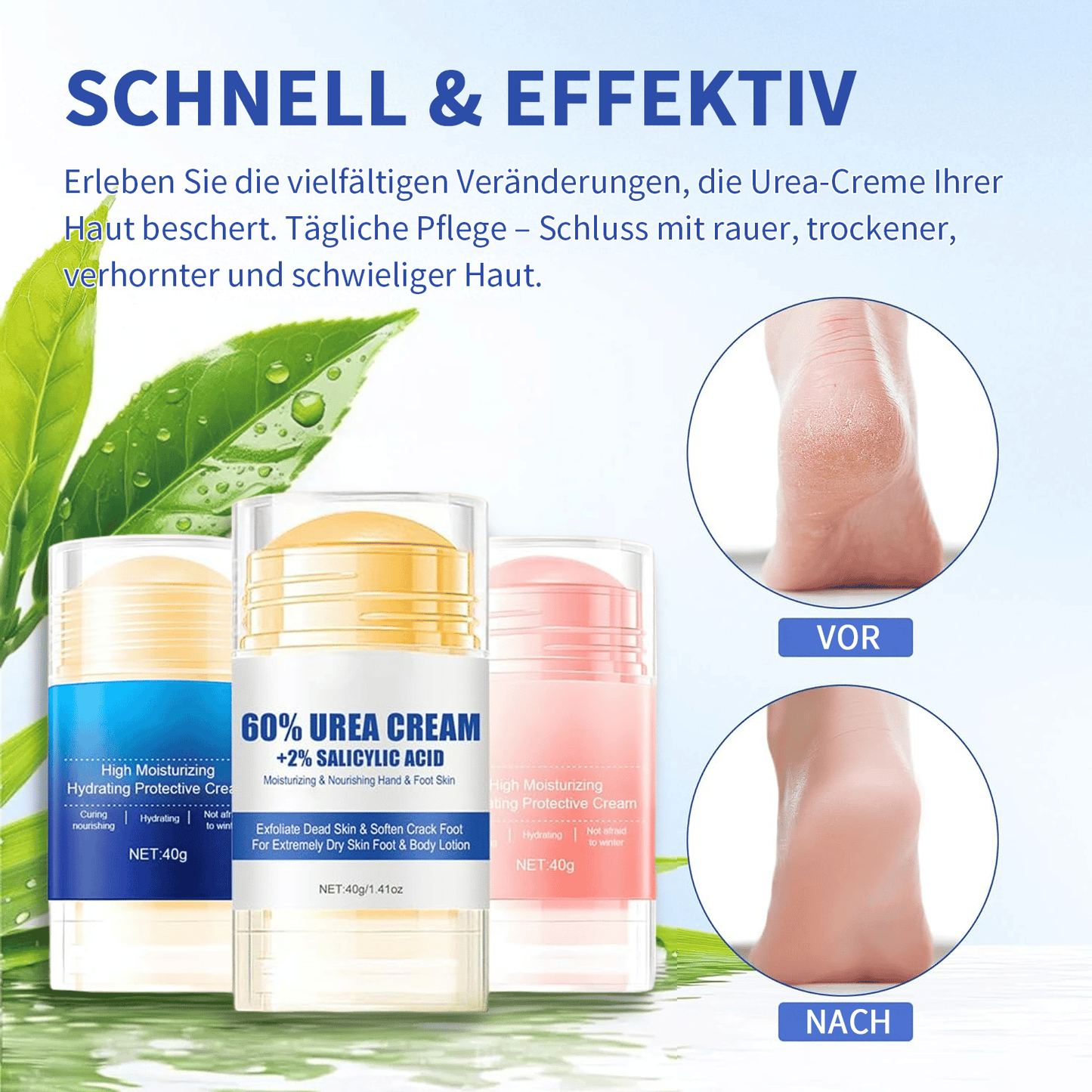 🧴 Feuchtigkeitsspendende Fußcreme – repariert trockene, rissige Haut, pflegt intensiv & sorgt für geschmeidige Füße – ideal für die tägliche Pflege