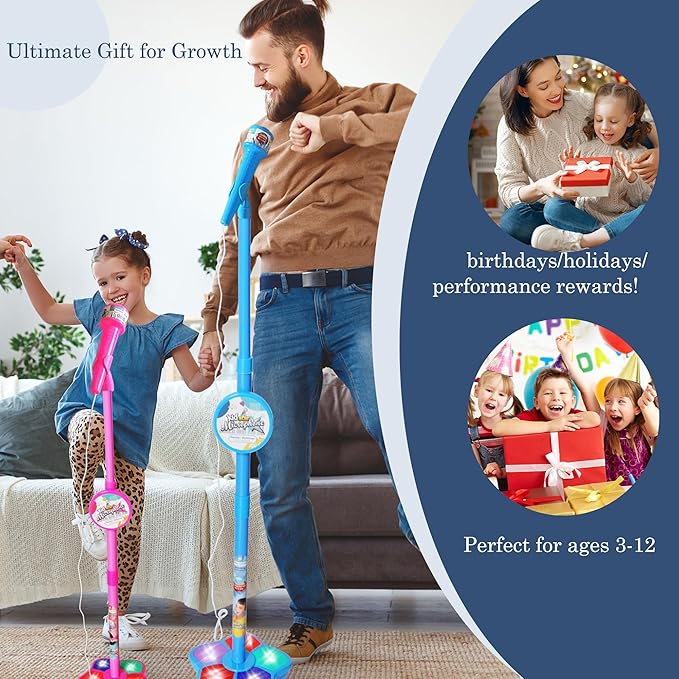 Kinder-Karaoke-Mikrofon mit Lichteffekt