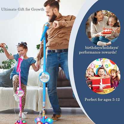 Kinder-Karaoke-Mikrofon mit Lichteffekt