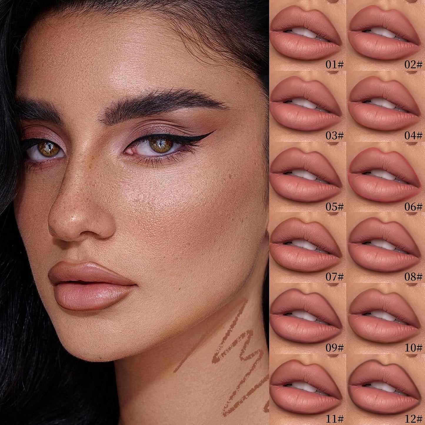 💄 12 Farben – 1 Set – unendliche Style-Möglichkeiten! Das matte Lippenstift- & Lipliner-Set im hochwertigen Holz-Etui bietet alles, was du für perfekt definierte Lippen brauchst. Ob Alltagslook oder Abendglamour – dieses Set macht jeden Look perfekt! ✨🛍️