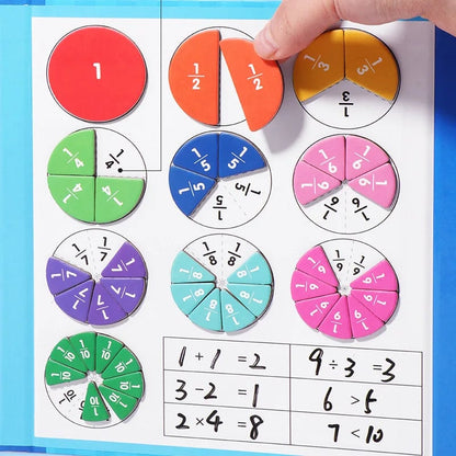 🧩Limitiertes Angebot – 50% RABATT! 🎨 Magnetisches Bruchpuzzle für Kinder – Fördert Feinmotorik, bunt & sicher – Perfekt für spielerisches Lernen zu Hause ✨