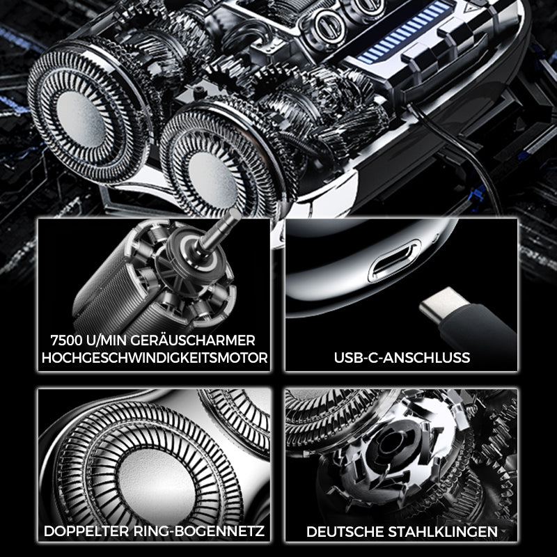 🔥🖤🎉BEST SALE🎁🎉Neuer verbesserter Taschenrasierer, Mini-USB-Rasierer