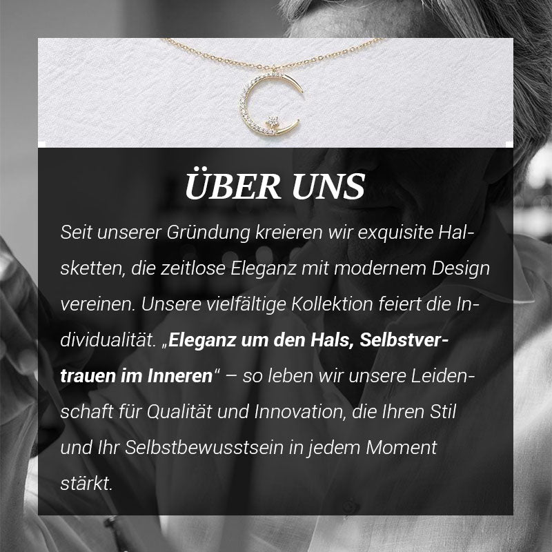 🌙✨ Funkelnde Mond & Stern Halskette – Zarte Kette, Strahlender Anhänger & Romantisches Symbol 💫