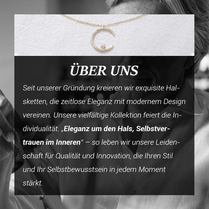 🌙✨ Funkelnde Mond & Stern Halskette – Zarte Kette, Strahlender Anhänger & Romantisches Symbol 💫