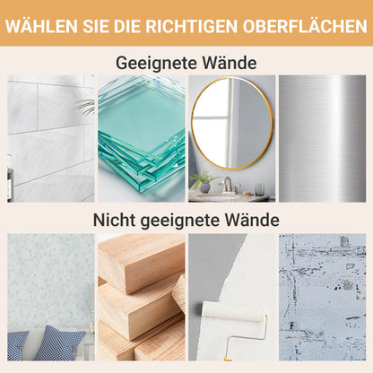 🔥Neues Upgrade 🔥Aufbewahrungsregal mit Saugnapf und Abflussloch