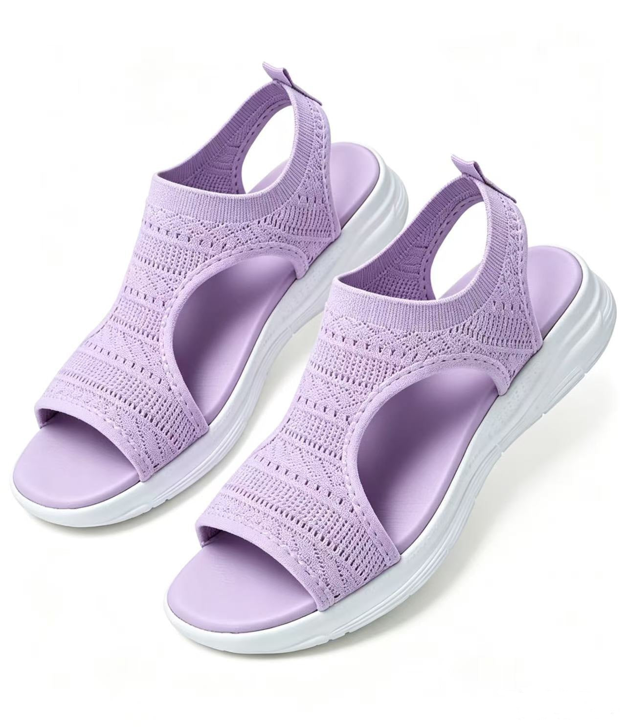 👡 Bequeme atmungsaktive flache Sandalen mit offener Zehe für Damen – leicht, luftig & vielseitig – perfekt für warme Tage, Strand & Freizeit