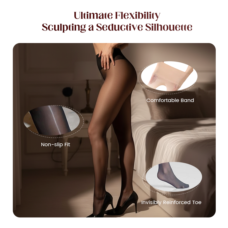 📢📢50% Rabatt!!! 🎉✨ Glänzende transparente Strumpfhose für Damen