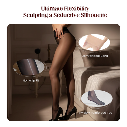 📢📢50% Rabatt!!! 🎉✨ Glänzende transparente Strumpfhose für Damen