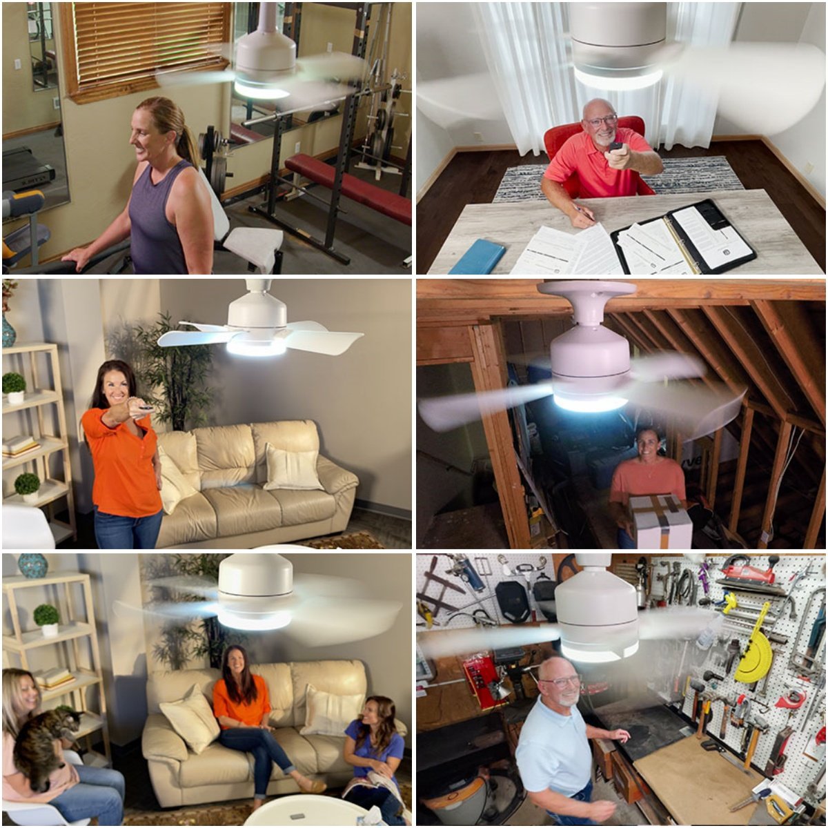 💡 LIMITED-TIME 50% RABATT! ✨ 2-IN-1 Deckenventilator & Licht – Tragbar, Fernbedienung