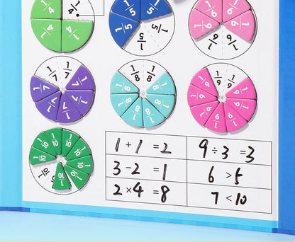 🧩Limitiertes Angebot – 50% RABATT! 🎨 Magnetisches Bruchpuzzle für Kinder – Fördert Feinmotorik, bunt & sicher – Perfekt für spielerisches Lernen zu Hause ✨