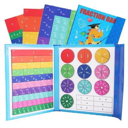 🧩Limitiertes Angebot – 50% RABATT! 🎨 Magnetisches Bruchpuzzle für Kinder – Fördert Feinmotorik, bunt & sicher – Perfekt für spielerisches Lernen zu Hause ✨