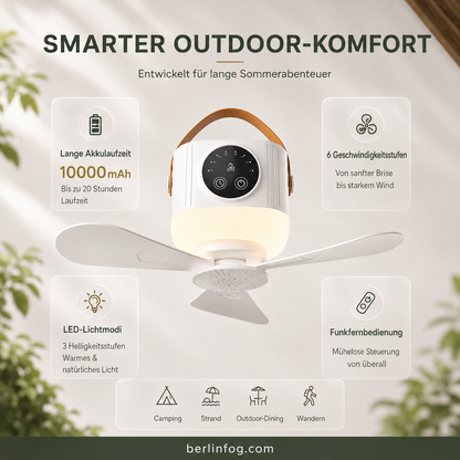 ⏰ Zeitlich begrenztes Angebot: 58% RABATT auf wiederaufladbaren Deckenventilator mit LED! 🌬️✨