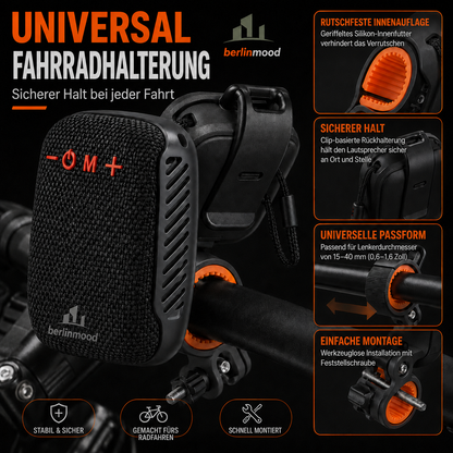 🔊 50% RABATT! 🚲 Wasserdichter Bluetooth-Fahrradlautsprecher mit Montagebügel – IPX5, TWS & Perfekt für Jede Fahrt 🎵