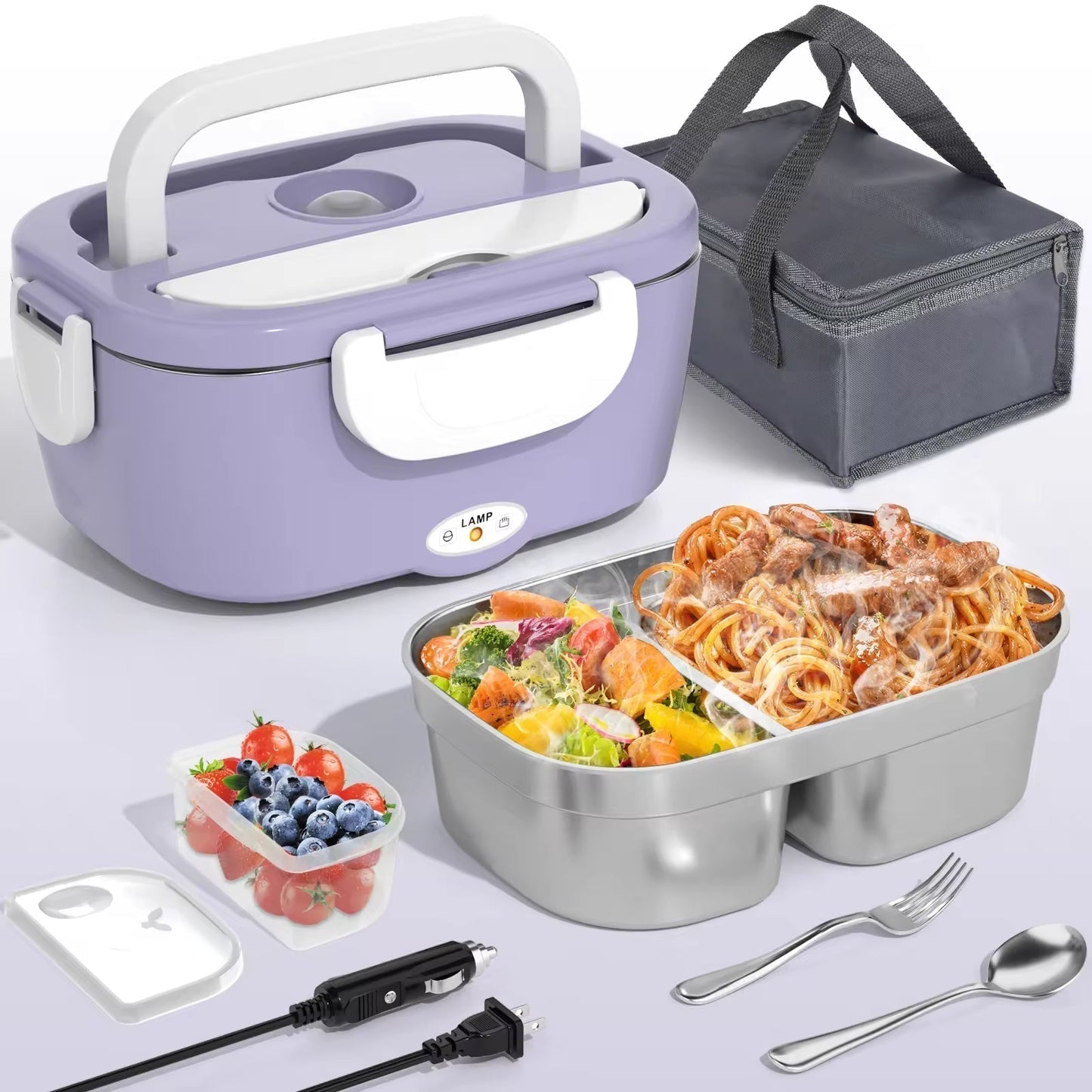 🔥 Tragbarer Speisenwärmer – Heißes Essen unterwegs, im Büro & auf Reisen🍱