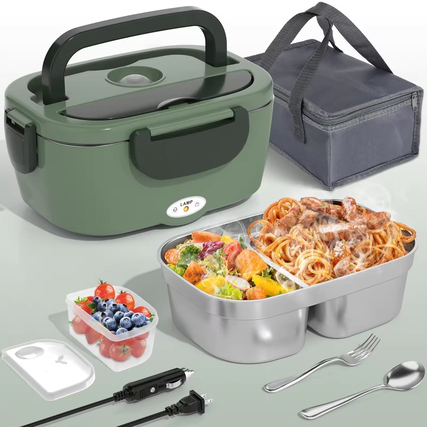 🔥 Tragbarer Speisenwärmer – Heißes Essen unterwegs, im Büro & auf Reisen🍱