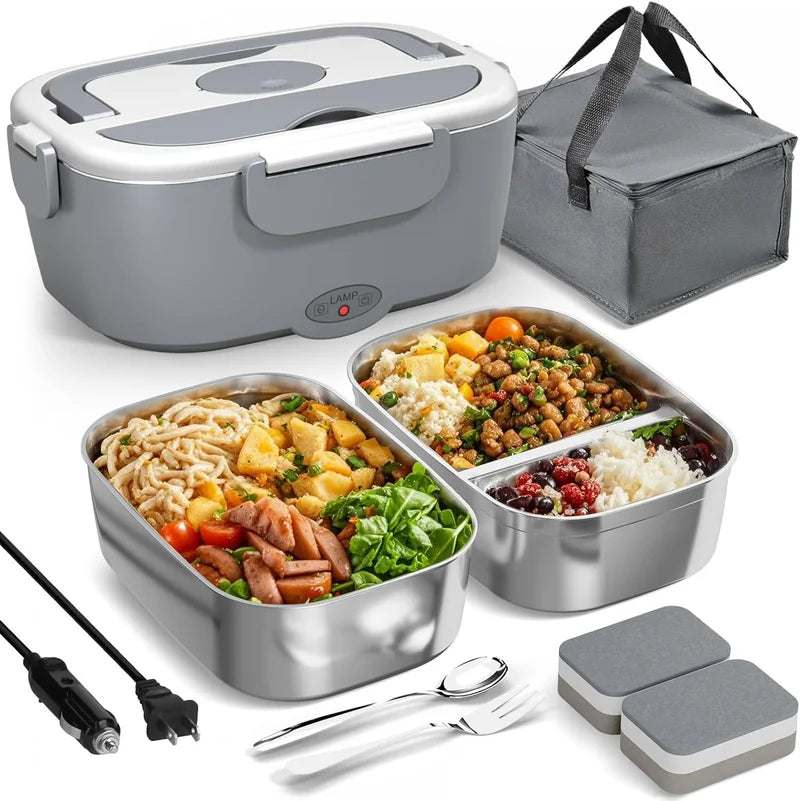 🔥 Tragbarer Speisenwärmer – Heißes Essen unterwegs, im Büro & auf Reisen🍱