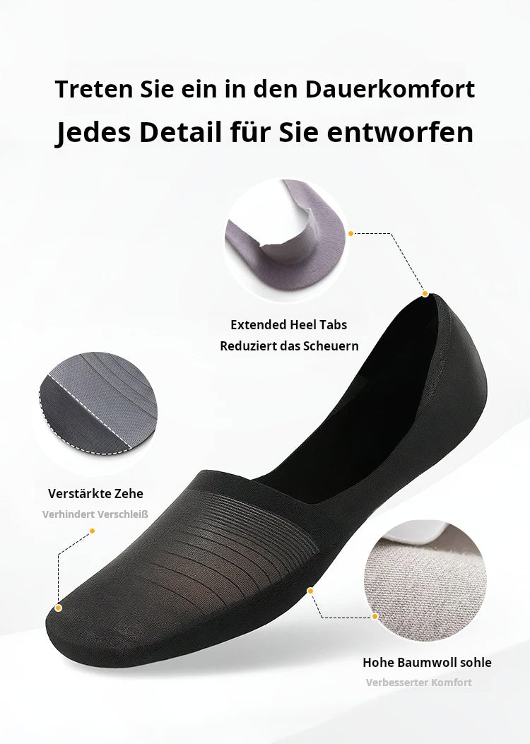 🧦5 Paar Ice Silk No-Show Socken Set