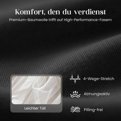 Damen zweiteiliges Set: Langarm-Oberteil und ärmelloses Kleid