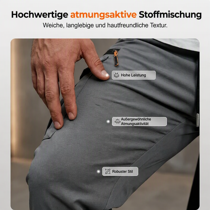 👖🔥 50% RABATT! Herren Casual Cargo-Jogger mit mehreren Taschen – Bequem, elastisch & perfekt für Alltag, Freizeit & Streetstyle ✨
