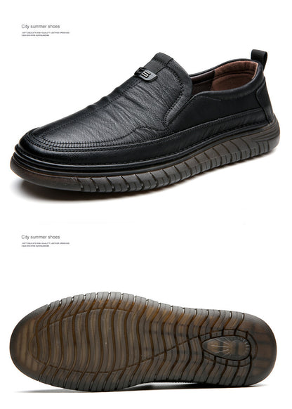 【Kostenloser Versand】Herren-Lederschuhe aus echtem Leder für den täglichen Gebrauch