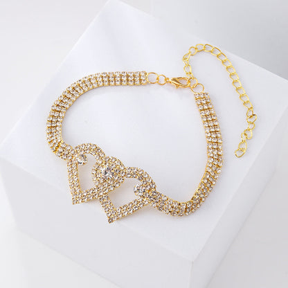 Kaufen Sie 2 und erhalten Sie 15%💖Heart X Heart Ankle Bracelet🌟FREE SHIPPING
