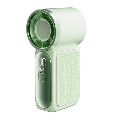 ❄️🧊Mini-Handventilator mit LED-Anzeige👍5-stufiger Turbo-Ventilator im Taschenformat🍃✨Über USB aufladbar, schnelle Kühlung für Reisen und beim Schminken