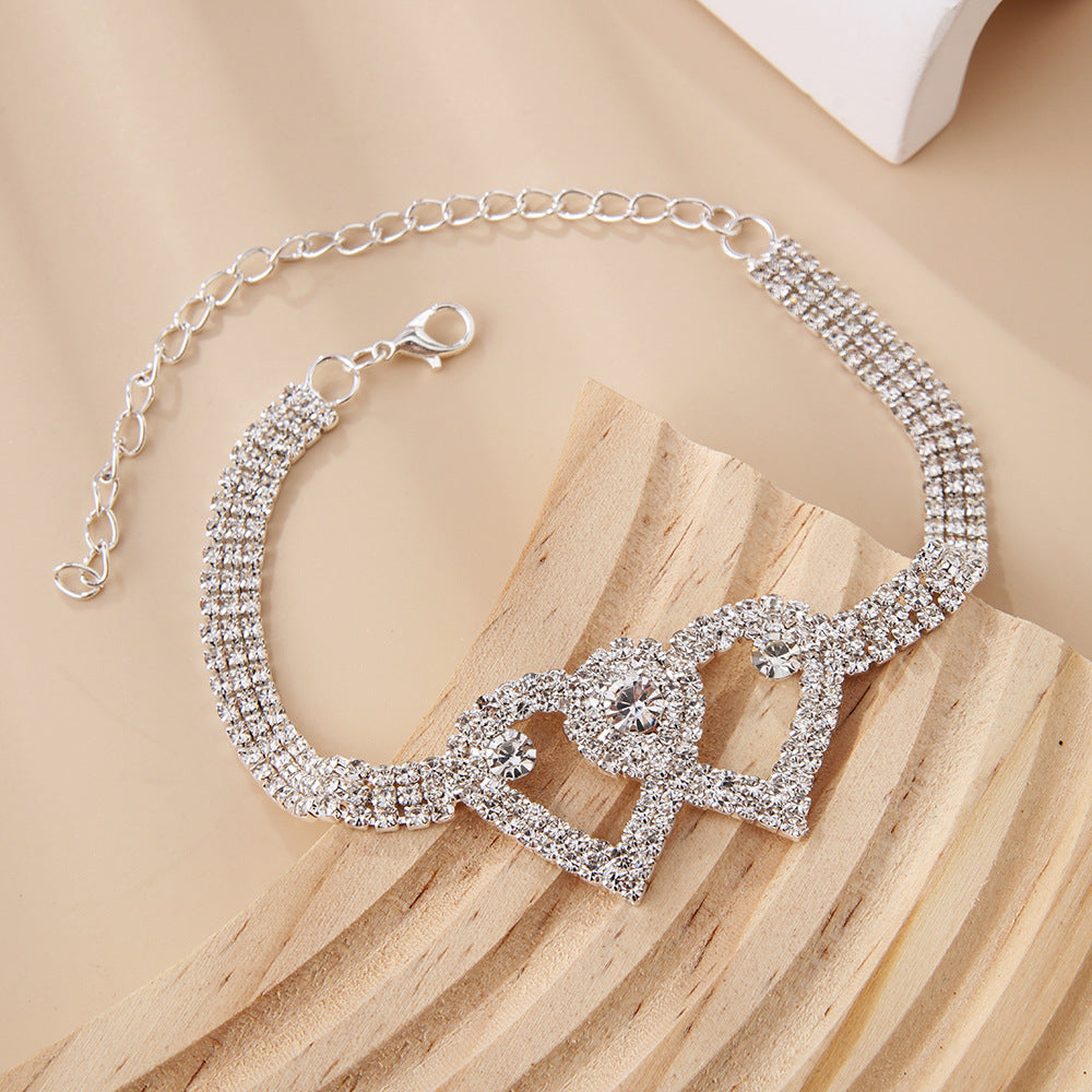 Kaufen Sie 2 und erhalten Sie 15%💖Heart X Heart Ankle Bracelet🌟FREE SHIPPING