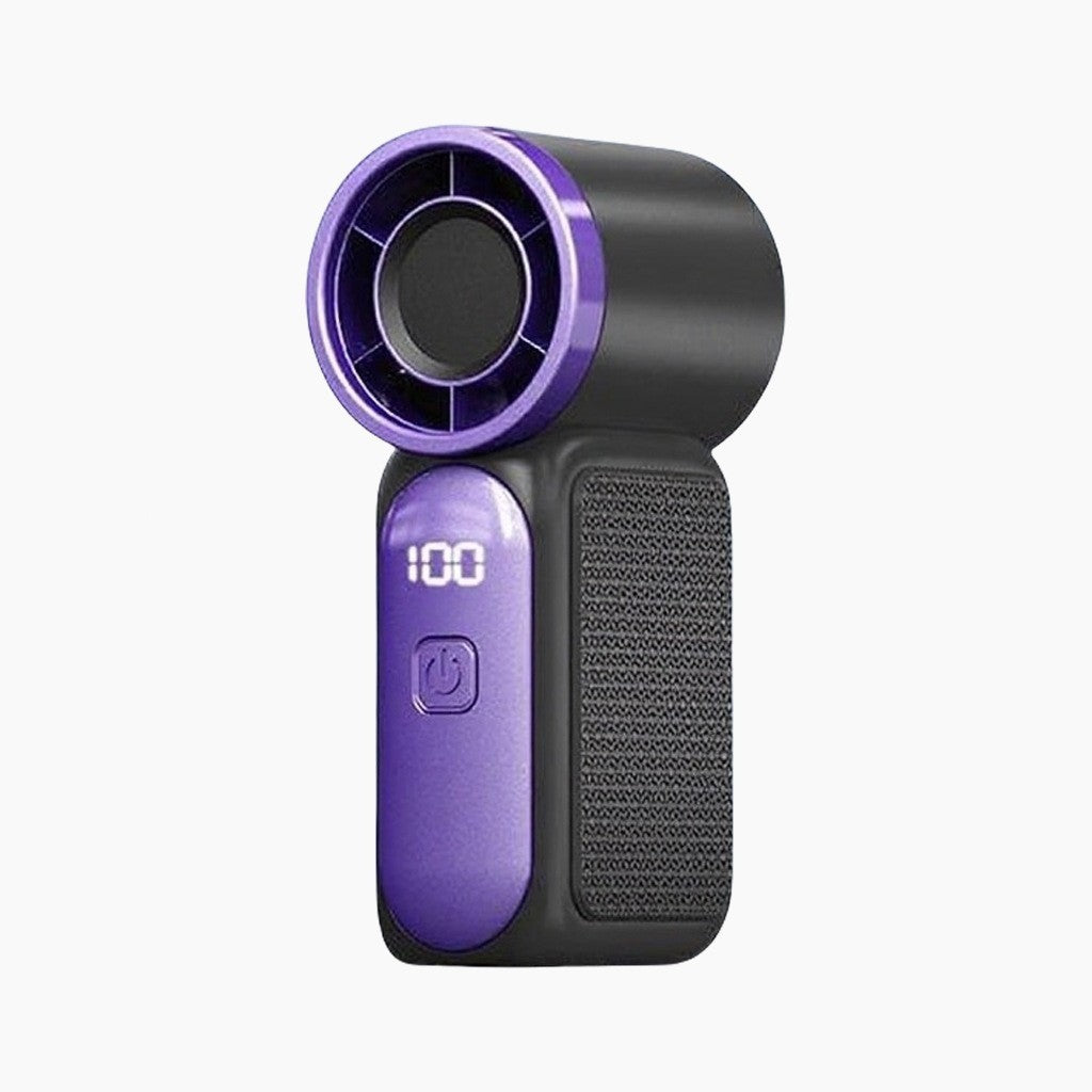 ❄️🧊Mini-Handventilator mit LED-Anzeige👍5-stufiger Turbo-Ventilator im Taschenformat🍃✨Über USB aufladbar, schnelle Kühlung für Reisen und beim Schminken