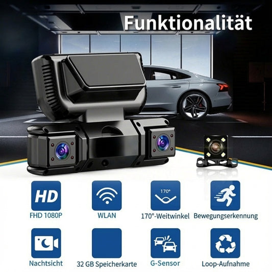 🦸 Neuheiten 2026 - 52 % Rabatt 🦸 4-Kanal-Dashcam mit WLAN und Nachtsichtfunktion