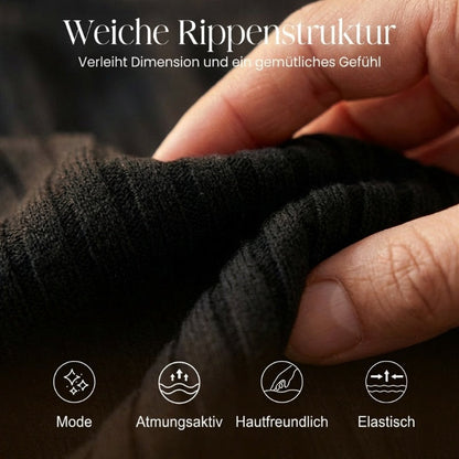 👚 50% RABATT! 🔥 Damen Zweiteiler aus Rippstrick – Oberteil & Weite Hose, Bequemer Schnitt & Perfekt Für Einen Stilvollen, Sofortigen Look 💃